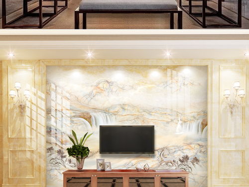 高清大理石纹抽象新中式山水风景 精致河山的艺术呈现与下载指南