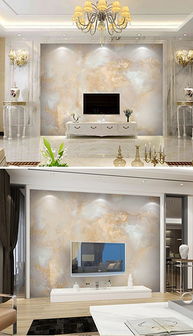 TIF不分层高清大理石纹电视背景墙的设计与应用